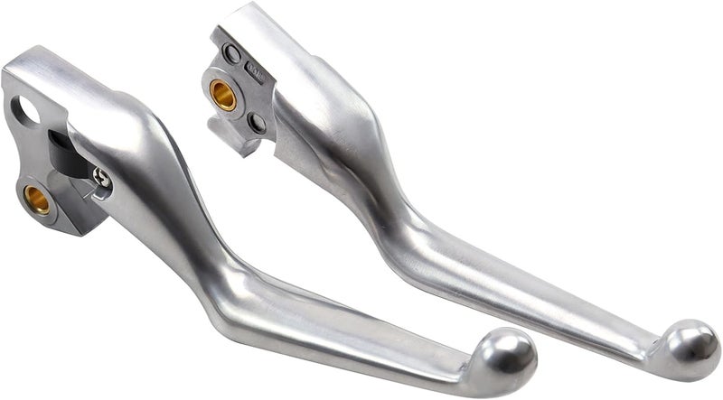 MOCODUO Motorcycle Brake Clutch Levers Hand Lever Set for Harley Sportster XL 883 1200 Control Hand Lever Replacement Accessories Parts 2004-2013 Silver - Image 1